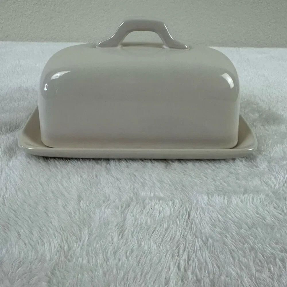 Rae Dunn Artisian Collection Spread Typography‎ Butter Dish Shabby Chic Cottage